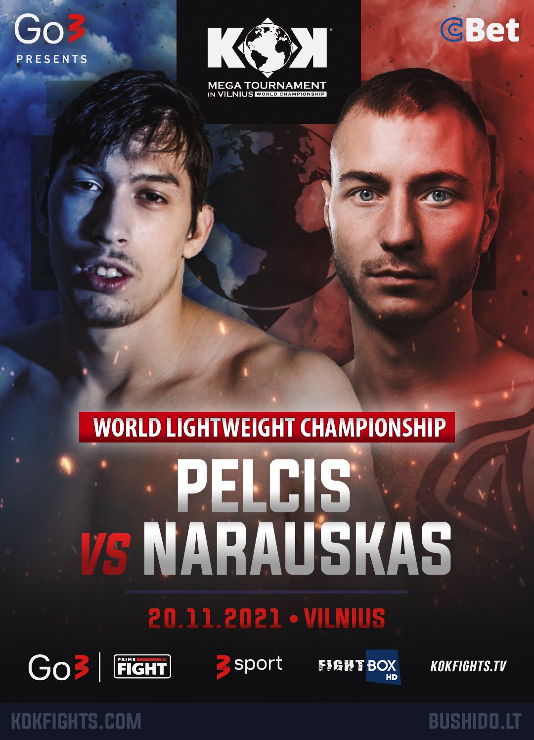 Pelcis, Narauskas Collide for World Lightweight Title
