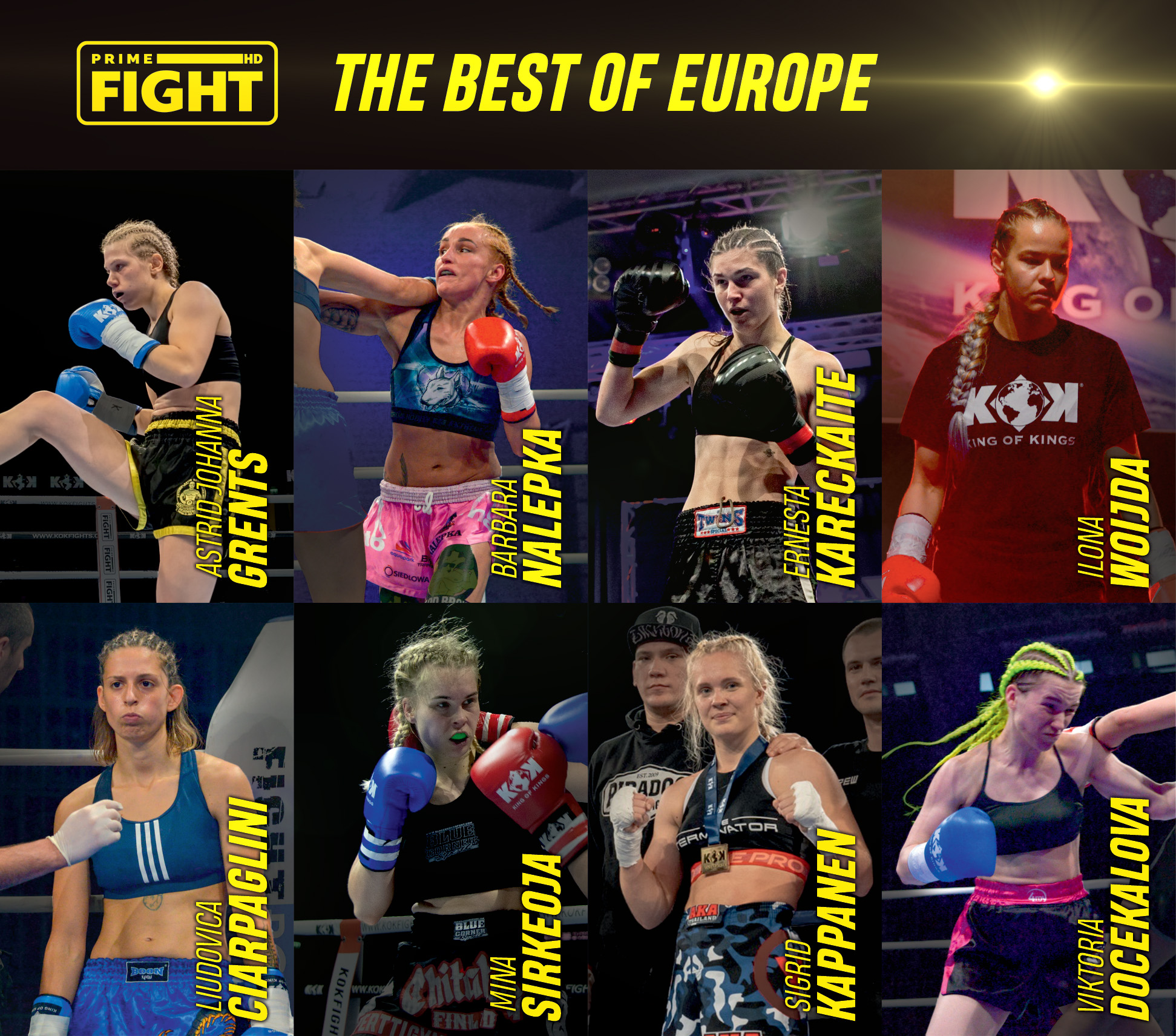 PRIME FIGHT HD announced the best Fighters of Europe