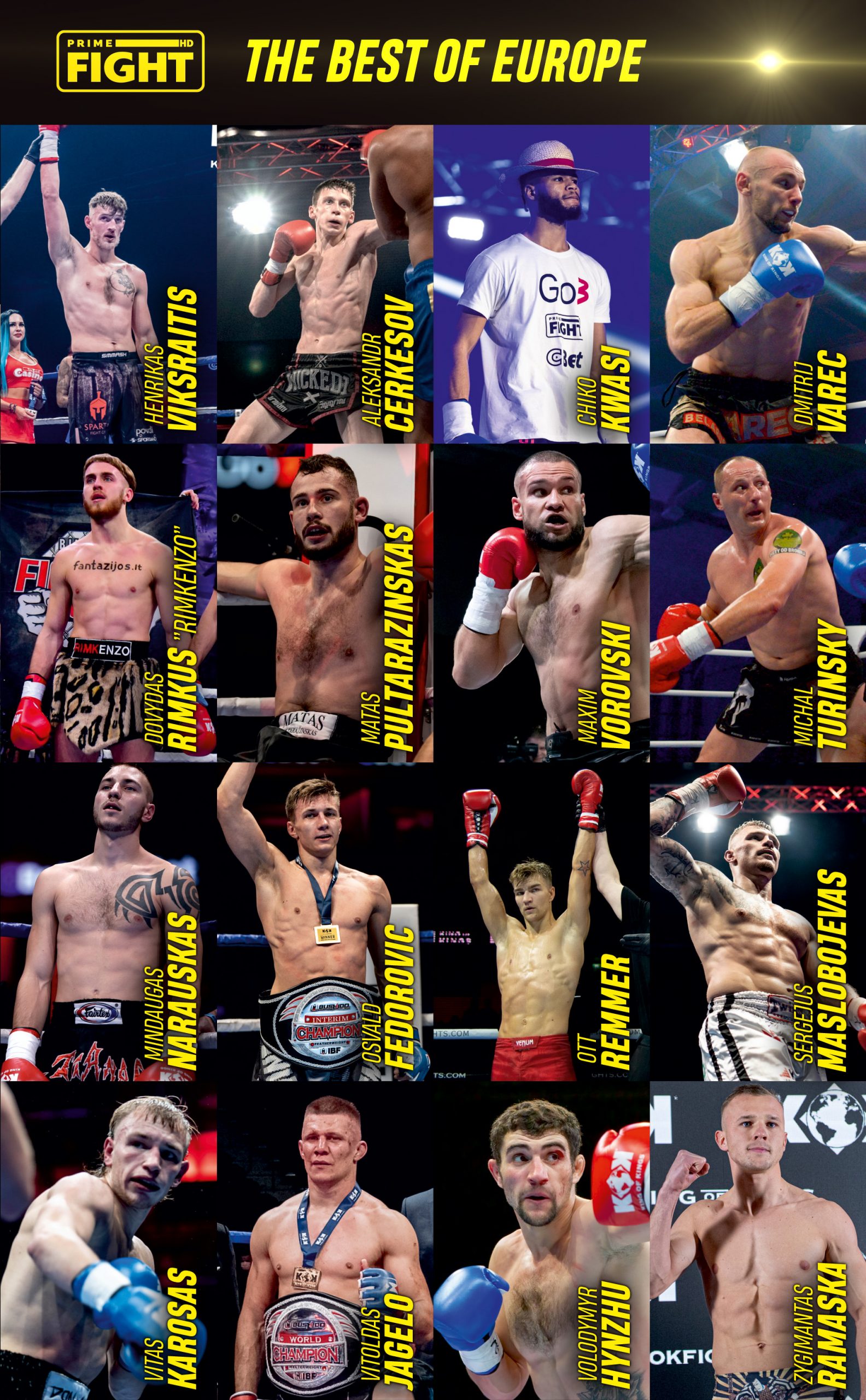 Prime Fight announces the best fighters of Europe