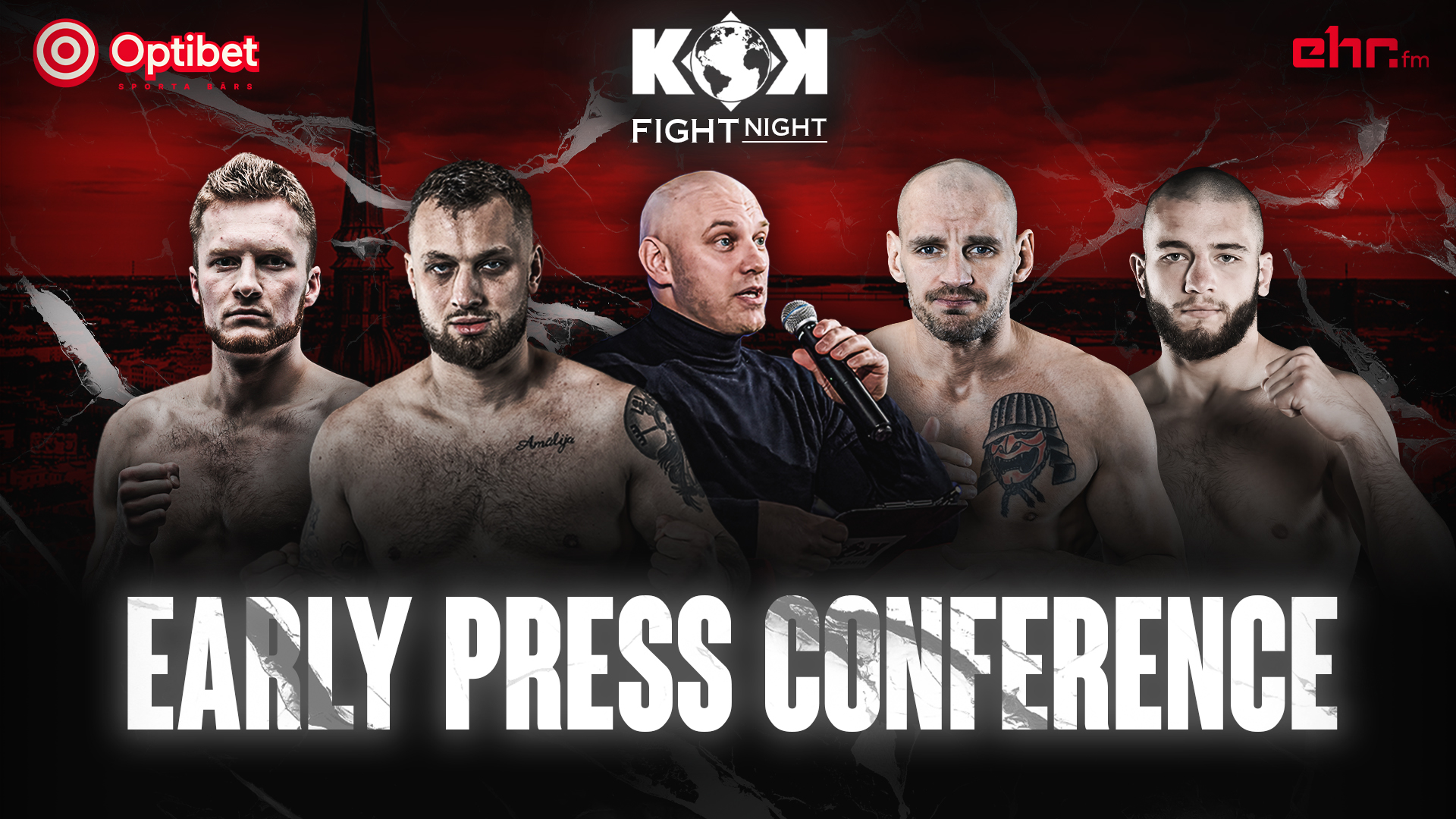 Early press conference of KOK Fight Night in Riga
